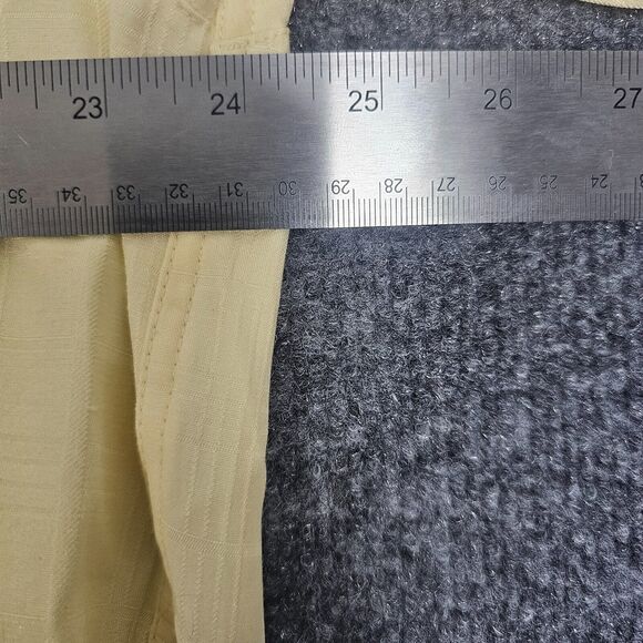 Joe Marlin Extra Large XL Yellow Short Sleeve Button Up Hawaiian Shirt - Picture 6 of 9